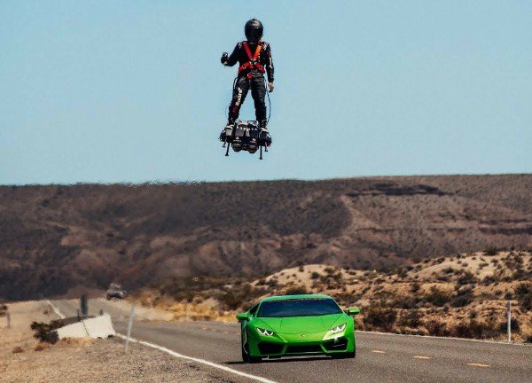 ₦90m Flyboard Strapped To Feet Wows The French President. Outruns A  Lamborghini Huracan - AUTOJOSH