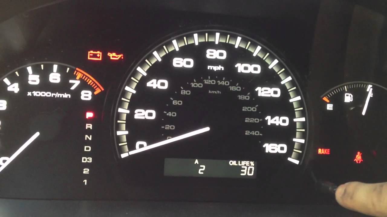 oil indicator 2006 2007 honda accord