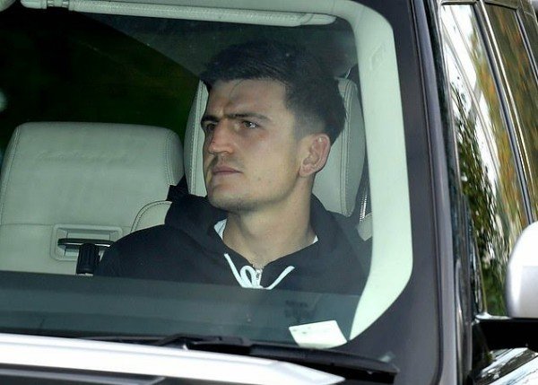 Moment New Man Utd Signing Harry Maguire Arrived At Training HQ In A ...