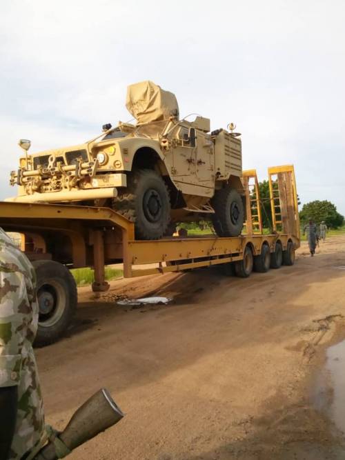 military vehicles intercepted