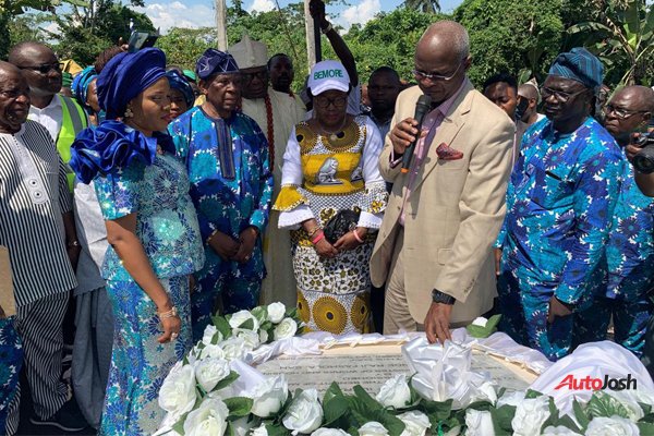  6-KM road network constructed in by the Chairman of Toyota Nigeria Ltd, Michael Ade-Ojo.