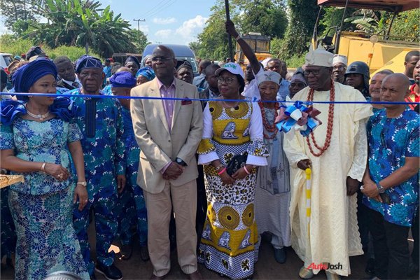  6-KM road network constructed in by the Chairman of Toyota Nigeria Ltd, Michael Ade-Ojo.