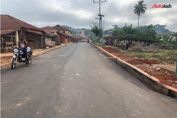  6-KM road network constructed in by the Chairman of Toyota Nigeria Ltd, Michael Ade-Ojo.