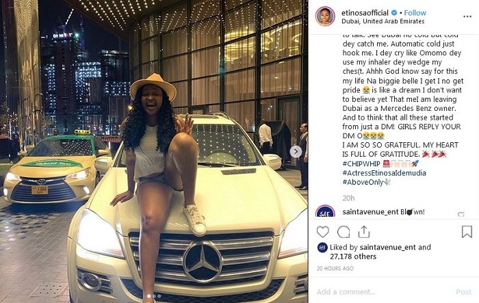 Nigerian celebrities Mercedes Benz