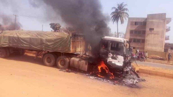 Dangote-cement-trucks-set-ablaze