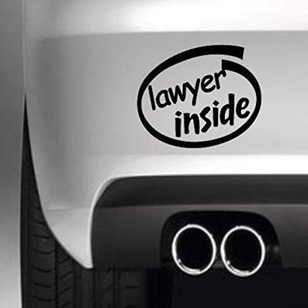 Lawyers bumper stickers