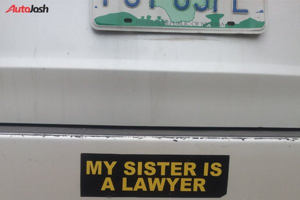 Lawyers bumper stickers