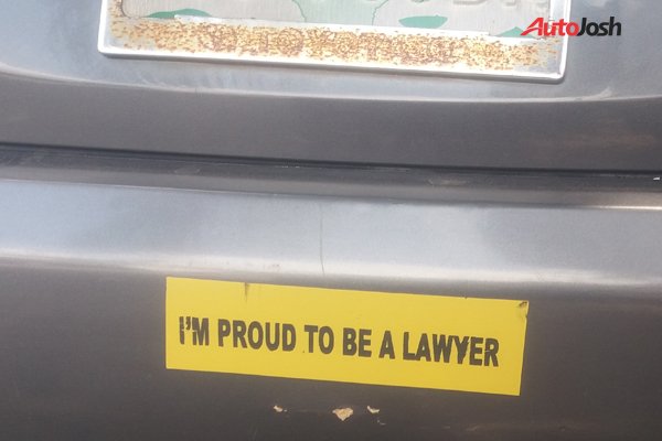 Lawyers bumper stickers