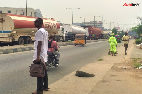 Parked Tankers Are Back To Expressways In Lagos 