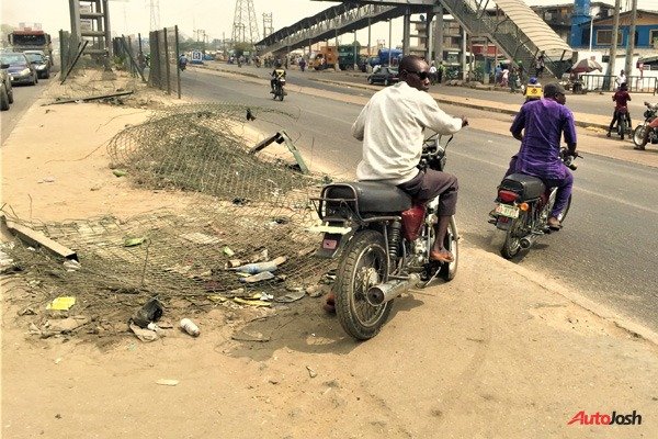 Median Fences On Lagos Roads Are Damaged Autojosh