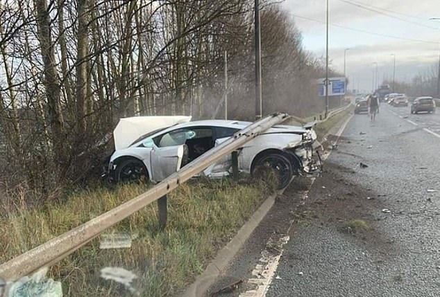 Manchester United Goalkeeper Escapes Death, As He Smashes His Lamborghini