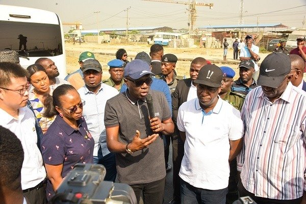 sanwo olu Lagos Badagry Expressway inspection