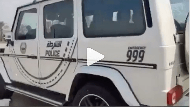 A Nigerian commended an Arabian Police vehicle in a viral video, he disclosed that police gave him a presidential treatment after he was arrested.