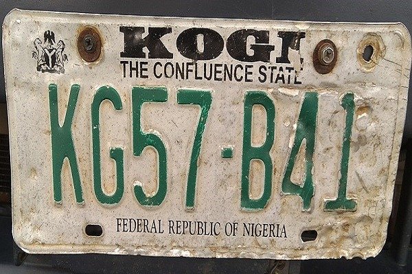 kogi number plate codes