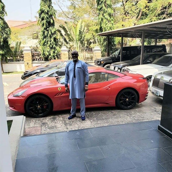 Dino Melaye Poses With His N500m Cars
