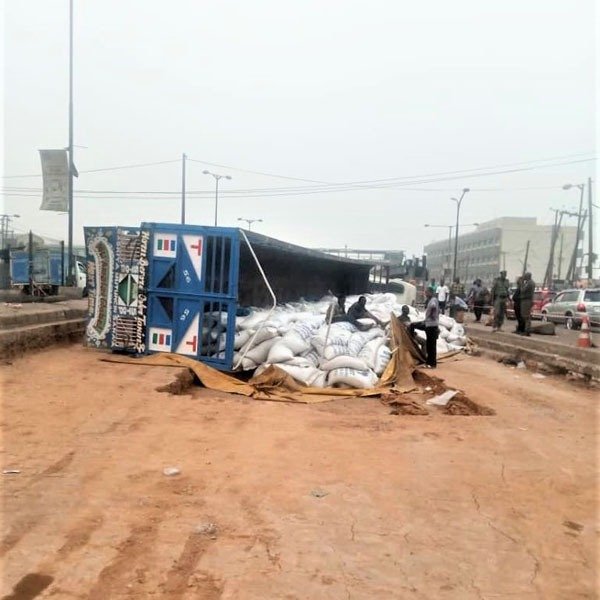 Truck That Fell At Ojota Today