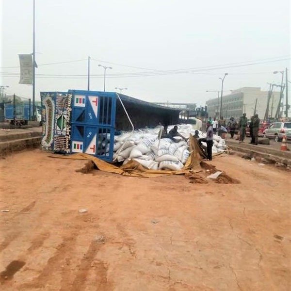 Truck That Fell At Ojota Today