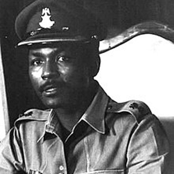 General Yakubu Gowon Arriving At The Venue Of A Meeting In A 1966 Mercedes Benz S Class