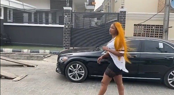 bbnaija-tacha-mercedes-car