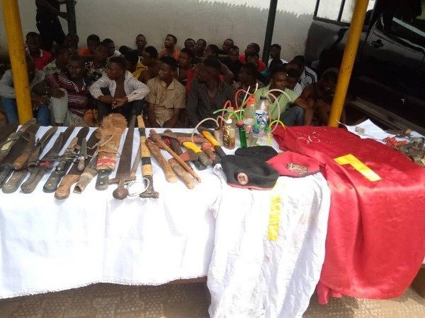 anambra-police-command-recovers-luxury-cars-dangerous-weapons-suspects