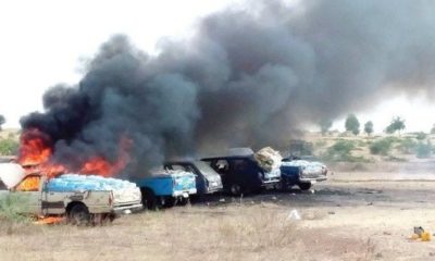 The-recovered-nigerian-army-destroys-six-vehicles-used-in-conveying-food-to-boko-haram-hideouts