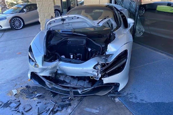 A BMW X5 Crashed A McLaren 720s