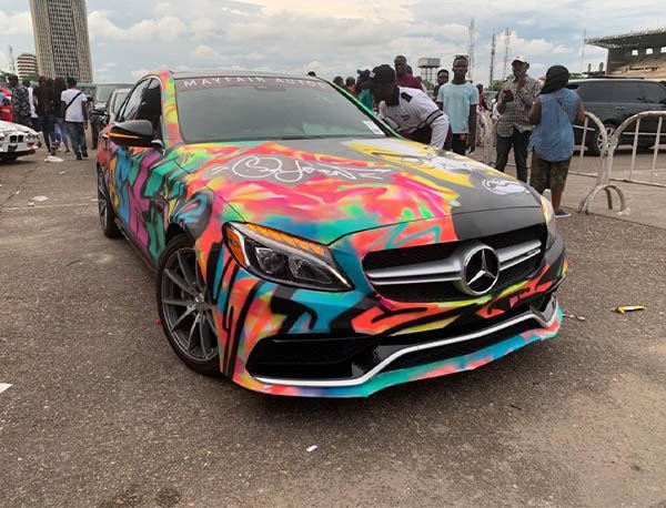 Nigerian Gives A Mercedes-Benz C-Class A Graffiti Paint Job