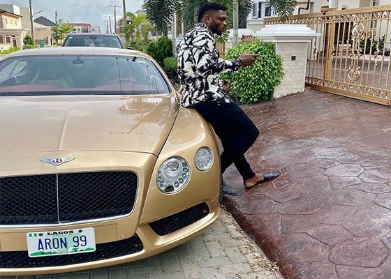 Super Eagles Striker Shows Off His ₦50m Bentley Continental GT