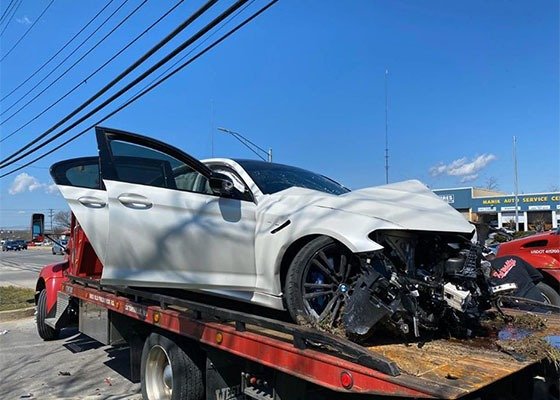2020 BMW M5 Crashed Minutes After Leaving The Dealership