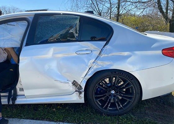 2020 BMW M5 Crashed Minutes After Leaving The Dealership