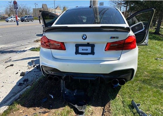 2020 BMW M5 Crashed Minutes After Leaving The Dealership