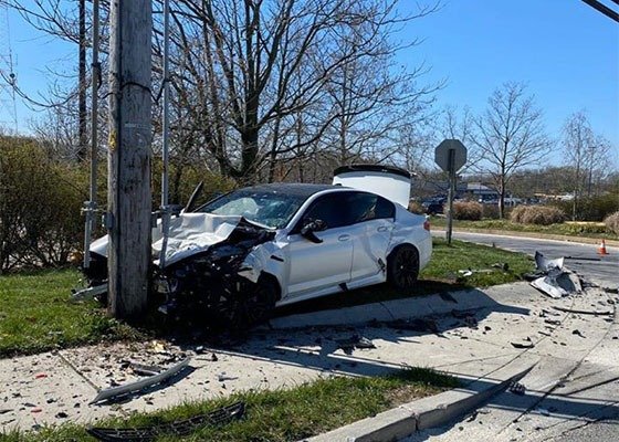 2020 BMW M5 Crashed Minutes After Leaving The Dealership