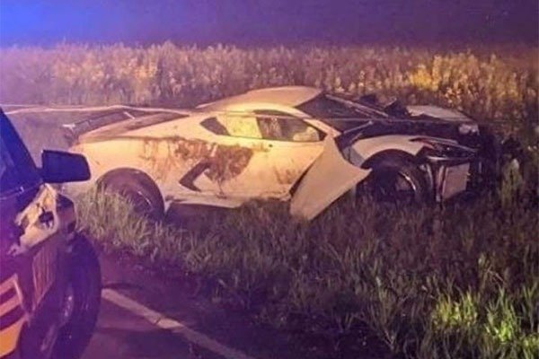 2020 Chevrolet Corvette Seen Abandoned In Mysterious Accident