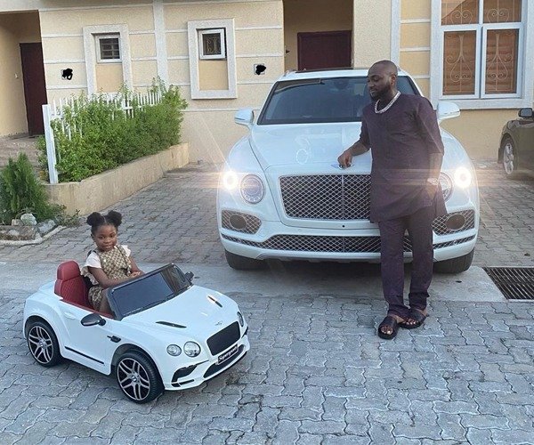 Davido And Daughter, Imade, Pose With Their Bentleys (PHOTOS) – AUTOJOSH