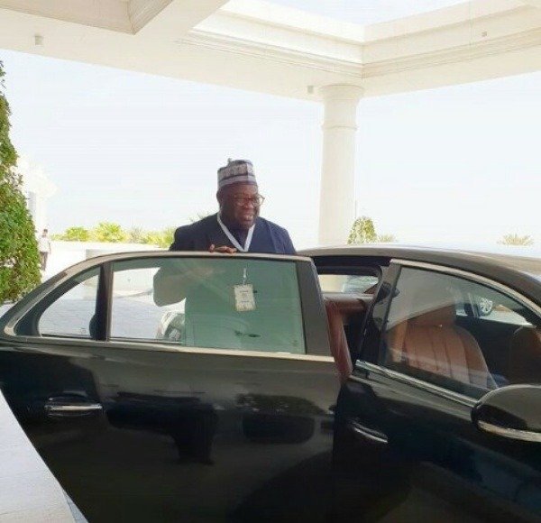 dele-momodu-is-60-today-take-a-look-at-a-rare-picture-of-him-posing-with-a-bentley-and-range-rover-cars