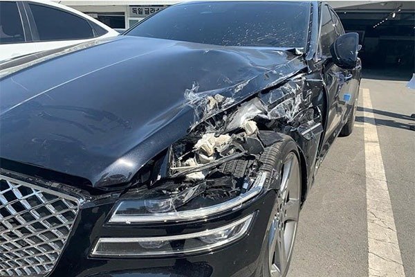 2021 Genesis G80 Destroyed Just Minutes After Delivery 