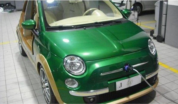 Muammar Gaddafi's Electric Car Fiat 500 Castagna autojosh