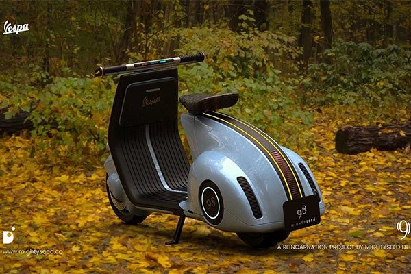 The Popular Vespa Is Reborn As An Electric Scooter