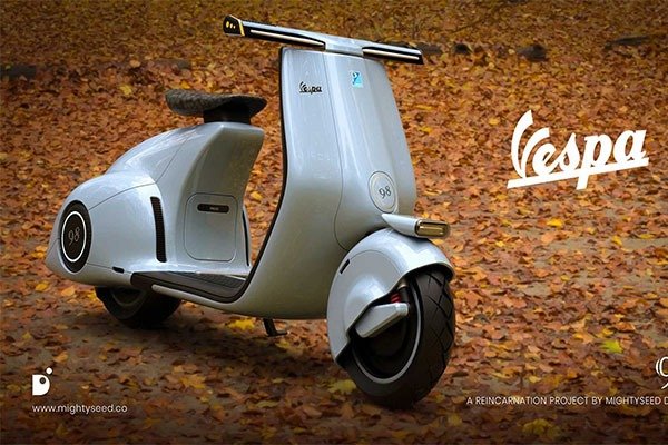 The Popular Vespa Is Reborn As An Electric Scooter