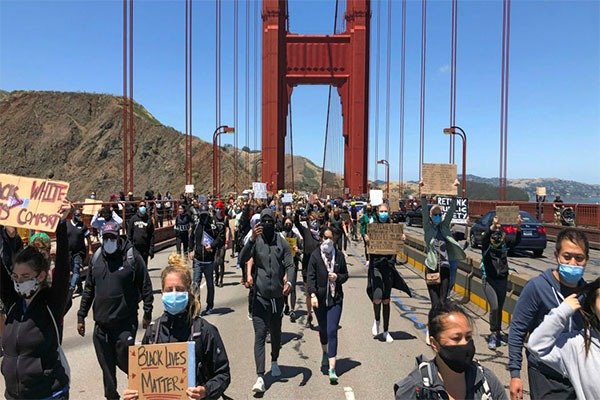 Famous Golden Gate Bridge Shut Down By George Floyd Protesters