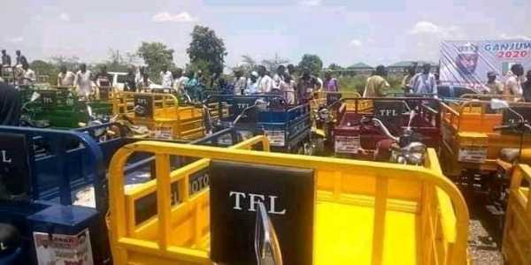 bauchi-lawmaker-empowers-constituency-with-cars-tricycles