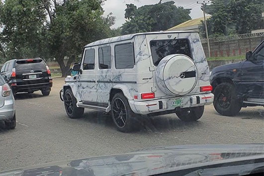 Check Out This G-Wagon Marble Cladded Spotted In Lagos