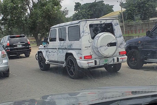 Wow Marble Wrapped Mercedes Benz G Wagon Spotted In Lagos Photo Video Page 1 Of 0