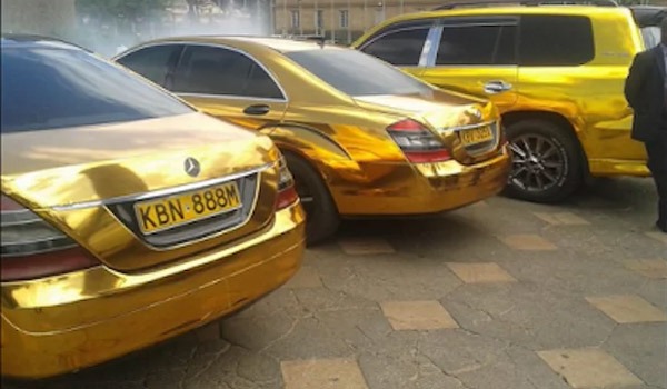 Mike Sonko gold-plated cars autojsoh