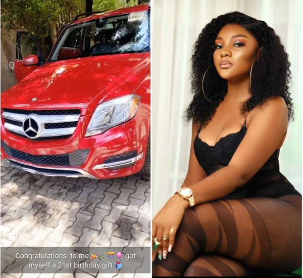 Former Nigerian Beauty Queen, Ruby Uche Flaunts Her Mercedes-Benz GLK Birthday Gift