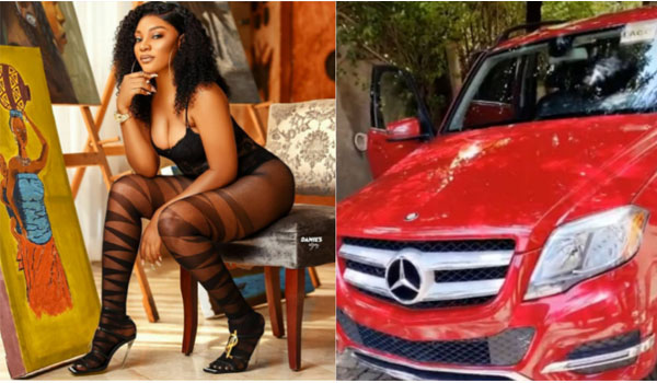 Former Nigeria Beauty Queen, Ruby Uche Flaunts Her Mercedes-Benz GLK Birthday Gift