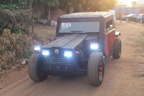 This Made-In-Nigeria "IYI Combatant" Car Looks Like A Batmobile