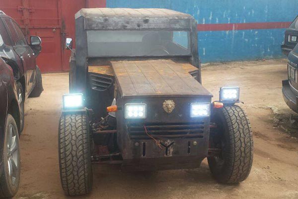 This Made-In-Nigeria "IYI Combatant" Car Looks Like A Batmobile