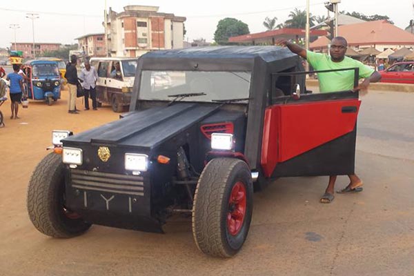 This Made-In-Nigeria "IYI Combatant" Car Looks Like A Batmobile