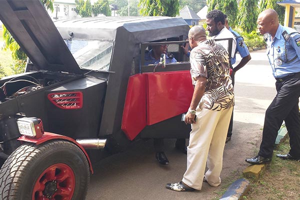 This Made-In-Nigeria "IYI Combatant" Car Looks Like A Batmobile